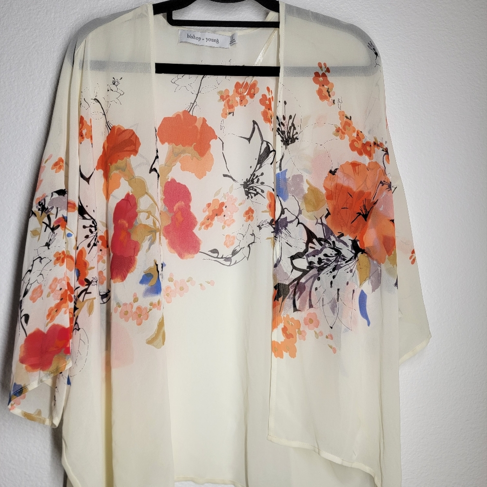 Bishop + Young Sheer Floral Kimono